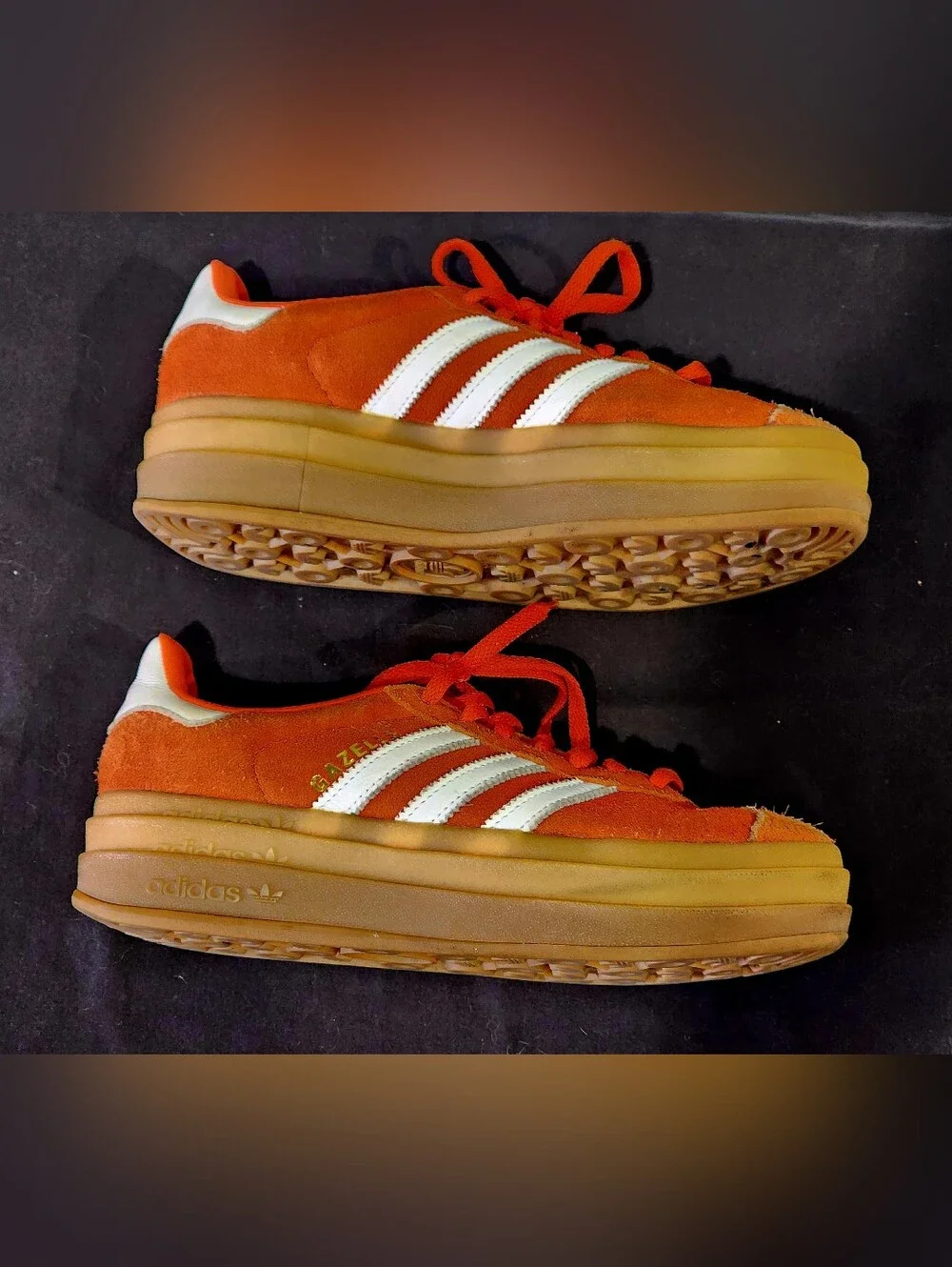 Adidas Gazelle | Collegiate Orange Gum | Retro-inspired | U.S. Big Kids 6